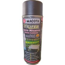 Macota – Vernice Spray Ferro Micaceo Nero 400ml – Antiruggine, Asciugatura Rapida, Copertura 1,5-2 m²
