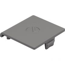 Italiana Abdeckkappe PK2 Pro passend zu Regalbodenträger, Abdeckung zum Aufstecken, Kunststoff grau - 100 Stück