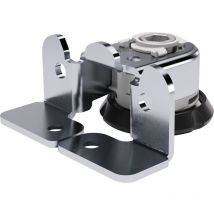 Italiana Ferramenta - Italiana Höhenversteller für Sockelleiste Integrato Tech a Höhe 23mm, Zinkdruckguss/Kunststoff schwarz