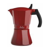 Italienische Kaffeemaschine Jata Home Hcaf2009/ 9 Tassen/ Rot Vulkanisch