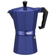 Bra - Kobaltblaue Kaffeemaschine Aus Glaskeramik Und Aluminium, 6 T. Monix