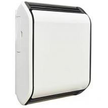 Italkero - cartel estufa de gas radiador sp70 7,35 kw glp o gas natural gris plata con kit de chimenea