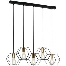 Italux - Aina Moderna lámpara colgante de techo con barra de 5 luces, E27