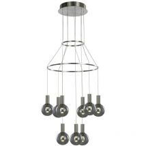 Aria - Lampadario moderno a sospensione a led satinato, bianco caldo 3000K 1890lm dimmerabile - Italux