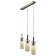 Italux - Chandler Industrial, Retro 3 Light Bar Pendant Ceiling Light, E27