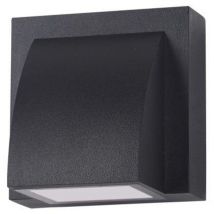 Edgar - Applique da esterno moderna a led nera, bianco caldo 3000K 120lm, IP54 - Italux