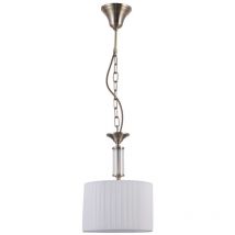 Italux - Ferlena Plafonnier suspendu cylindrique classique à 1 lumière, E14
