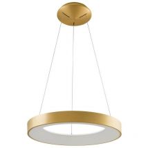 Italux - Giulia - Suspension led Moderne Or Brossé, Blanc Chaud 3000K 2200lm