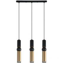 Italux - Isidora Moderna lámpara colgante de techo con barra de 3 luces, GU10