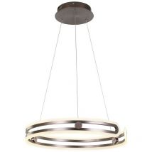 Italux - Kiara - Lampada a sospensione moderna a led, caffè, bianco caldo 3000K 4830lm dimmerabile