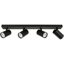 Italux - Laconi Barra de focos de techo moderna de 4 luces, GU10