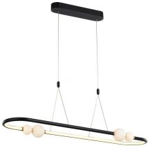 Lausanne - Moderner LED-hängender Anhänger Schwarz, Rosa, Warmweiß 3000K 2640lm Dimmbar - Italux