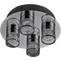 Marc Moderna plafoniera led a grappolo con 4 luci, 3000K - Italux