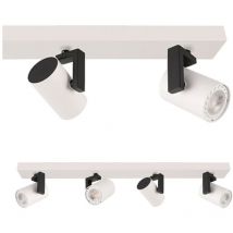 Italux - Mola Barre de plafonnier moderne à 4 ampoules, GU10