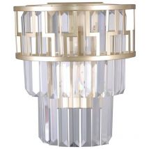 Philip - Applique Moderna Dorato Champagne 2 Luci, E14 - Italux