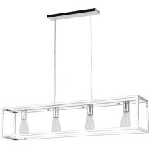 Italux Sigalo Lámpara de techo colgante de barra de 4 luces, industrial, retro, E27