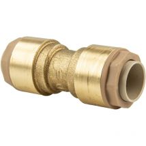 Itap-fit Messing-Steckverbinder Kupplung, gerade für Cu-Rohr ø 15 mm - dvgw