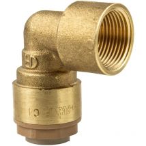 Fit Messing-Steckverbinder Winkel für Cu-Rohr ø 12 mm x 3/8 ig - dvgw - Itap