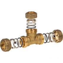 Itap vx Messing-Klemmkupplung T-Stück ø 20 mm - für PE-Rohr