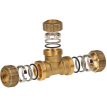 Itap vx Messing-Klemmkupplung T-Stück ø 25 mm - für PE-Rohr