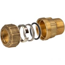Itap vx Messing-Klemmverbinder mit ag 1/2 x ø 20 mm - für PE-Rohr