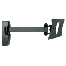 Itb - Supporto Tv A Parete Nero Inclinabile E Girevole 180° Per Tv Fino A 20kg