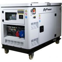 Groupe électrogène diesel 10kw refroidissement eau monophasé et triphasé avr DG12000XSE-T - Itc Power