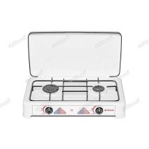 Fornello 2 fuochi gpl bianco alta qualita' fornellone cucina regolabile - Itimat