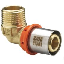 Raccord coudes à visser 90° MÀLE16x2 15x21 - 1/2 - Ivar