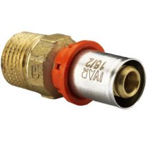 Raccord droit à visser MÂLE16X2 20x27 - 3/4 - Ivar