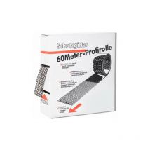 IVT - Schutzgitter-Profirolle Aluminium 50mm Schutzgitter 60m Rolle weiß-braun