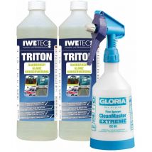 Fahrzeugreiniger Konzentrat Triton 2x 1 Liter inkl. Sprühflasche 500 ml - Iwetec