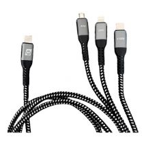 Câble de charge usb usb-c , usb Micro-A femelle, Connecteur Lightning 1.2 m 019057 - IWH