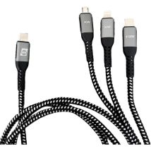 Iwh - Câble De Charge Usb Usb-c , Usb Micro-a Femelle, Connecteur Lightning 1.20 M 019057 Q522713
