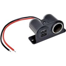 Iwh Presa Di Corrente Con Usb 12/24 Volt 2100 Ma Portata Massima Corrente=4.2 A 12 O 24 V/dc