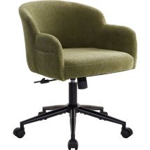 Iwmh Drehstuhl, Höhenverstellbar Bürostuhl, Drehbar Stuhl Für Schminktisch, Schreibtisch, Schlafzimmer - Grün