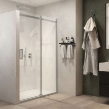 Ix Box Shower - porta doccia scorrevole calla s116 cristallo 6 millimetri chrome misure 167-169xh195 cm trasparente - confezione 1