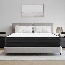 Matelas Mousse 160x200cm à Ressort - Épaisseur 20 cm - pour Adulte Enfant - Matelas à Ressort avec Mousse - Iztoss
