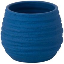 Cache pot fiesta bleu en céramique 14 cm