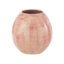 Cache-pot en céramique rose 28x28x27 cm