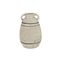 Vase en céramique beige 20x20x30 cm