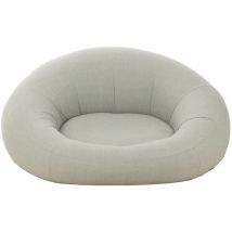 Matelas donut en polypropylène gris 150x175x75 cm