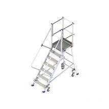 Plateforme Direct-matisere - Mobile Plattformtreppe 6 Stufen - Maximale Arbeitshöhe. 3.20m - 4 rollen resc - ES306PT-R