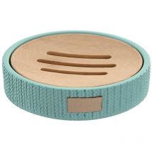 Jabonera Dkd Home Decor 11 x 11 x 2,5 cm cemento verde