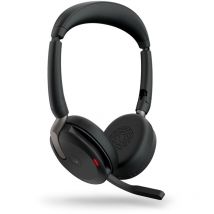 Evolve2 65 Flex Headset Kabelloses und kabelgebundenes Headset Büro/Zentrale de Bluetooth Calling Schwarz - Jabra