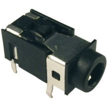 Jack 3.5 mm embase femelle horizontale Cliff FC68127 Nombre de pôles: 4 stéréo noir 1 pc(s) D28806