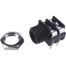 Cliff - Jack 3.5 mm embase femelle horizontale FCR1281 Nombre de pôles: 2 mono noir 1 pc(s) D23625