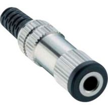 Jack 3.5 mm femelle, droit Lumberg 152002 Nombre de pôles: 3 stéréo argent 1 pc(s) Y699501