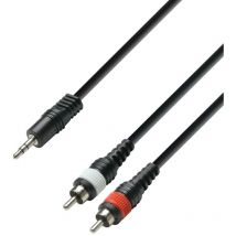 JACK-Kabel 3,5 st Stecker zu 2RCA Stecker 6m hq