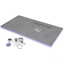 Jackon Insulation - Jackon Aqua Decentral piatto doccia 1800x900x40mm con scarico orizzontale libero (4512098 + 4512007)